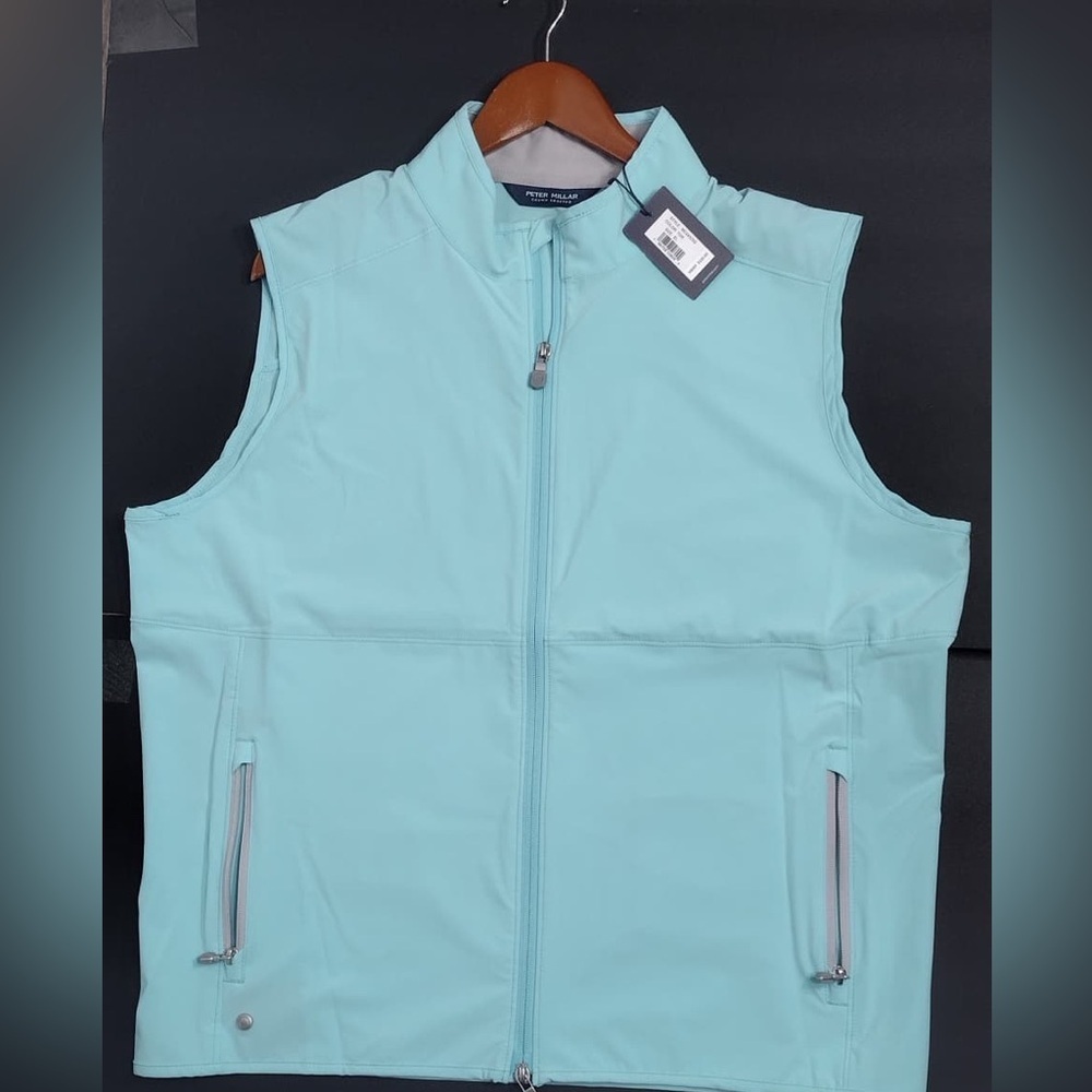 Peter Millar Men's Aqua Blue Vest size XL brand new w tags